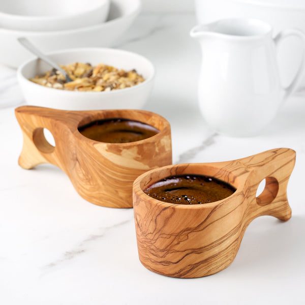 Olive wood Tea Coffee kuksa mug | MR OLIVEWOOD® Wholesale USA