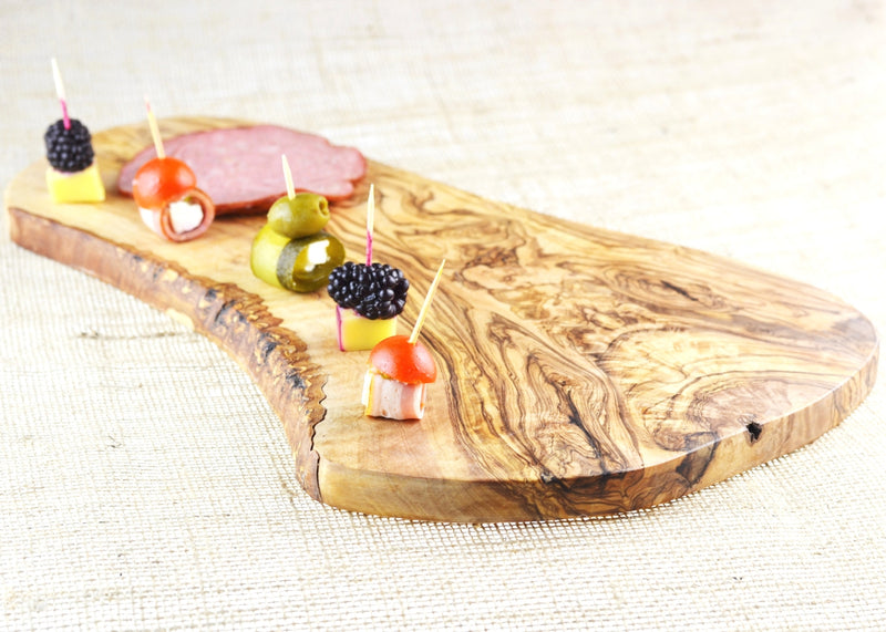 wooden olive wood rustic cheese serving board planche en bois d'olivier by MR OLIVEWOOD® Wholesale USA Canada