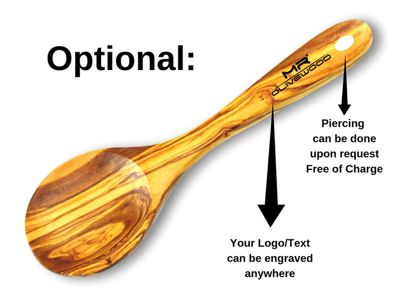 olive wood large spoon wooden spoons optional service by MR OLIVEWOOD® wholesale USA & Canada