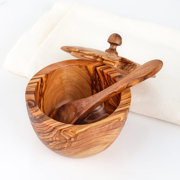 Honey / Sugar / Spices pot with Spoon and Lid