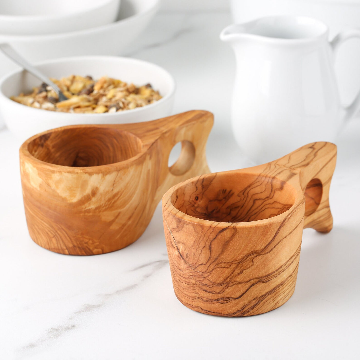 Olive wood Tea Coffee kuksa mug | MR OLIVEWOOD® Wholesale USA