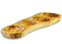 Olive Wood wooden serving appetizer dish 4 sections By MR OLIVEWOOD® Wholesale Manufacturer Supplier USA canada