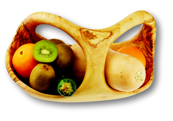 Olive Wood wooden medium fruit basket By MR OLIVEWOOD® Wholesale Manufacturer Supplier USA canada