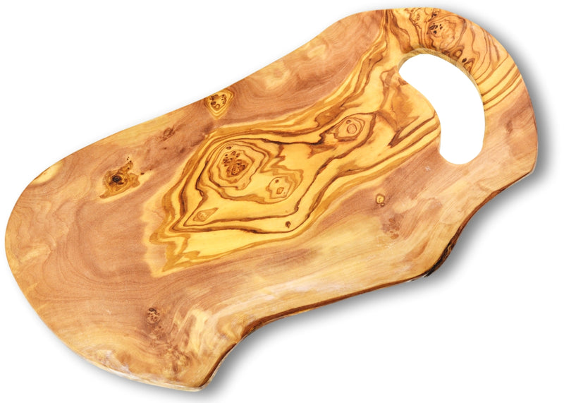 wooden olive wood rustic chopping cutting carving cheese steak serving board with handle planche en bois d'olivier by MR OLIVEWOOD® Wholesale USA Canada