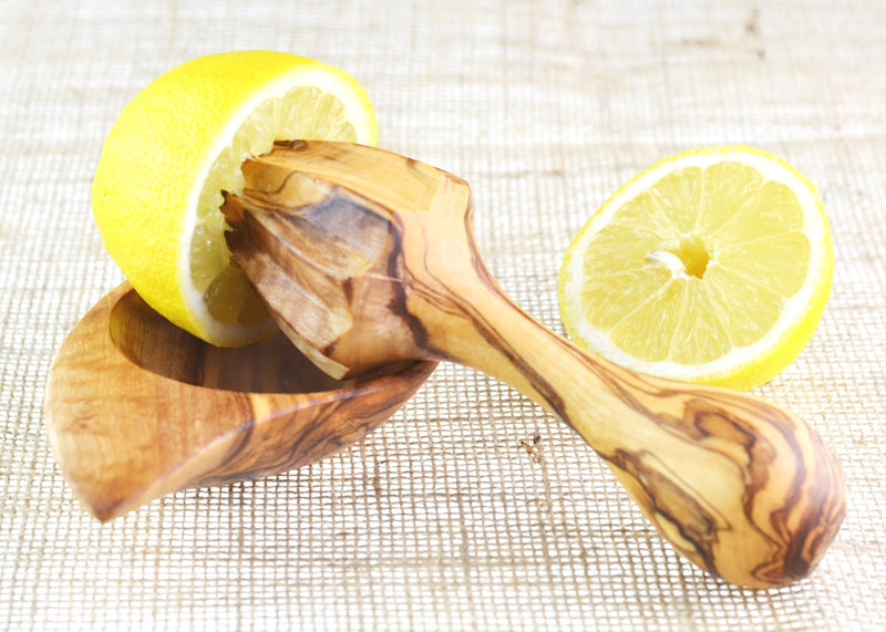 olive wood wooden citrus reamer lemon juicer by MR OLIVEWOOD® wholesale USA & Canada