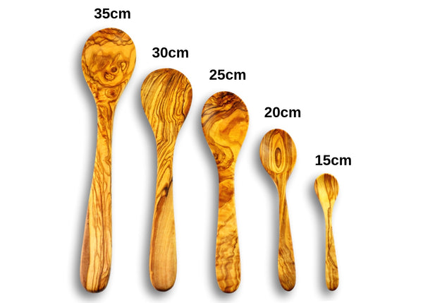 olive wood spoon 5 wooden spoons by MR OLIVEWOOD® wholesale USA & Canada