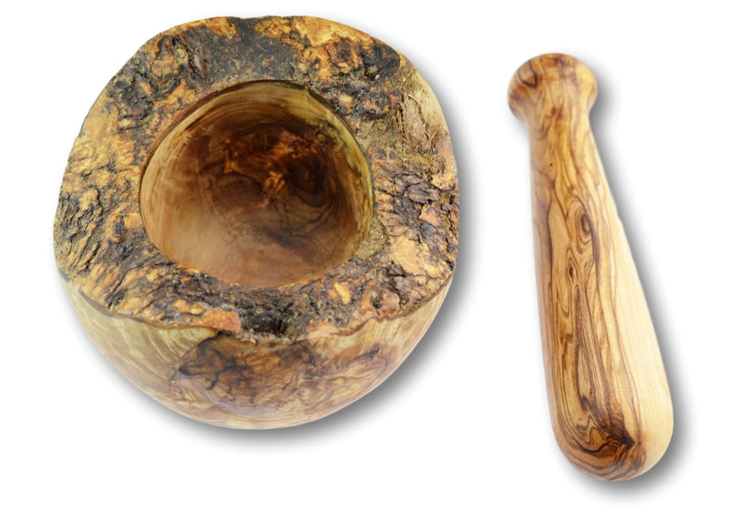 Olive Wood kitchen utensils mortar and pestle olive wood gift by MR OLIVEWOOD®