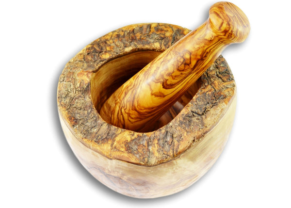 Olive Wood kitchen utensils mortar and pestle olive wood gift by MR OLIVEWOOD®