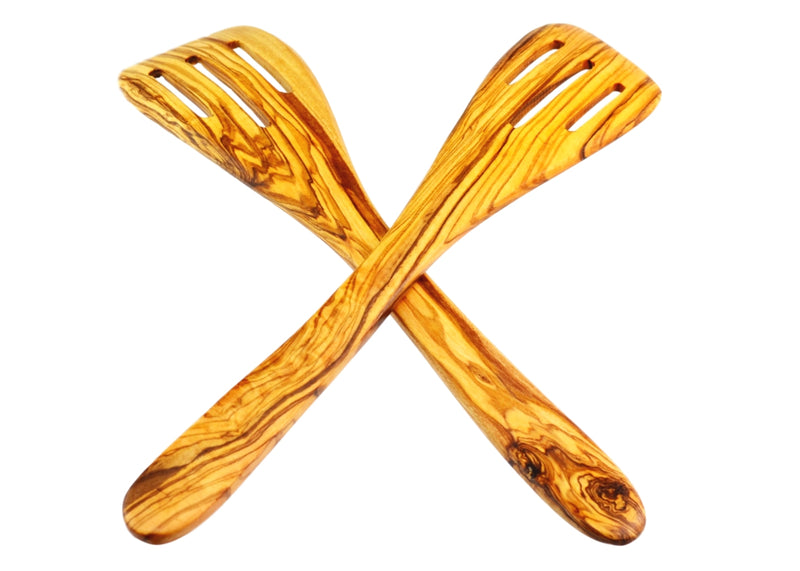 olive wood slotted spatula wooden slotted spoon spatula beautiful by MR OLIVEWOOD® wholesale USA & Canada