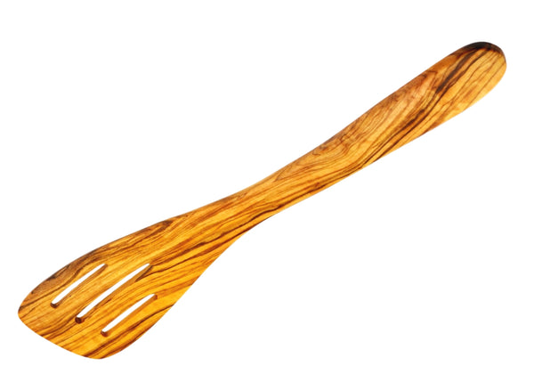 olive wood slotted spatula wooden slotted spoon spatula by MR OLIVEWOOD® wholesale USA & Canada