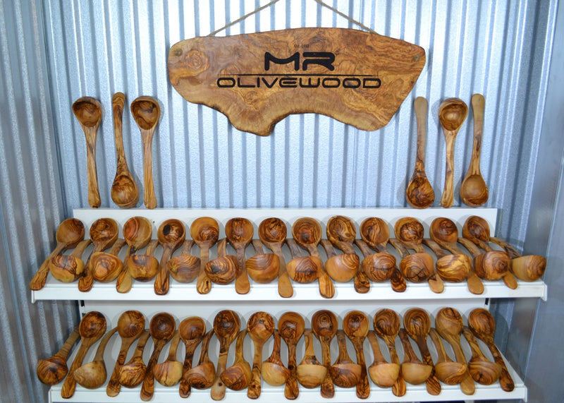 olive wood ladle wooden ladle by MR OLIVEWOOD® wholesale USA & Canada