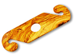wooden olive wood 2 glasses bottle holder curved shape porte-bouteilles Porte-verre en bois d'olivier by MR OLIVEWOOD® wholesale manufacturer US based supplier USA Canada