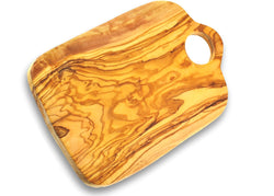 wooden olive wood chopping cutting carving cheese steak serving board with hole planche en bois d'olivier by MR OLIVEWOOD® Wholesale USA Canada