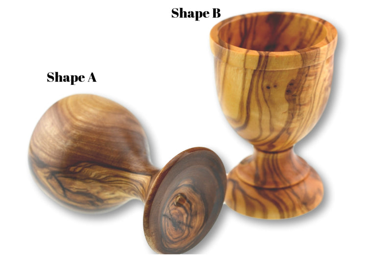 wooden olive wood egg cup shape A and B coquetier en bois d'olivier by MR OLIVEWOOD® wholesale manufacturer US based supplier USA Canada