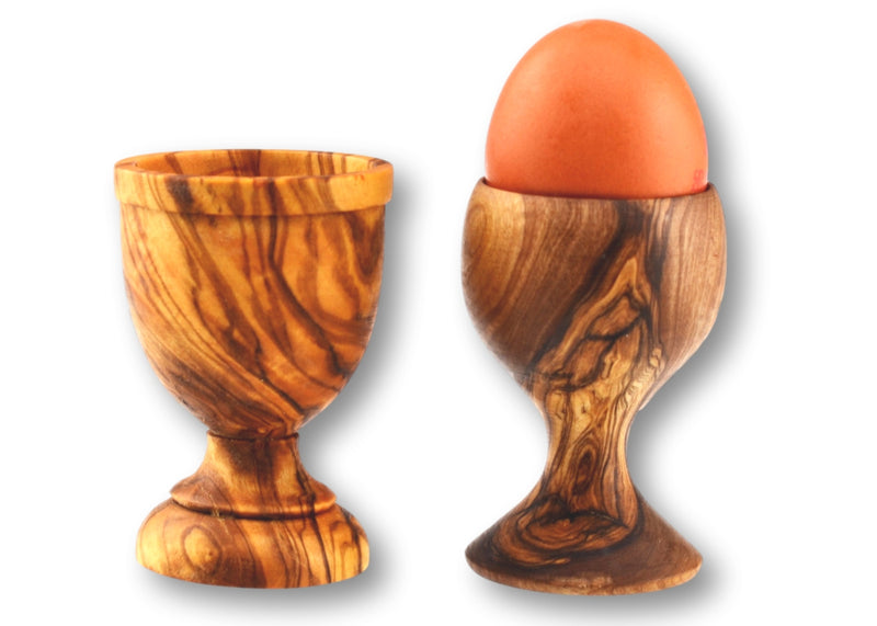 2 wooden olive wood egg cups coquetier en bois d'olivier by MR OLIVEWOOD® wholesale manufacturer US based supplier USA Canada