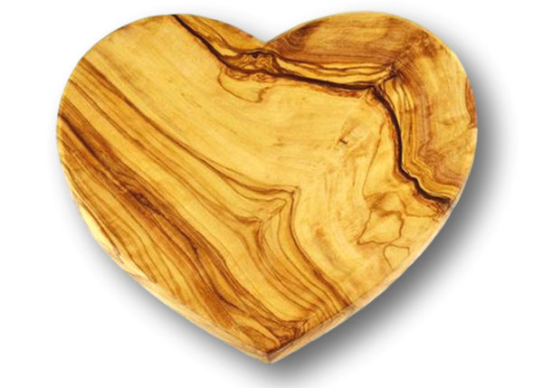 wooden olive wood chopping cutting carving cheese steak serving heart board planche en bois d'olivier by MR OLIVEWOOD® Wholesale USA Canada