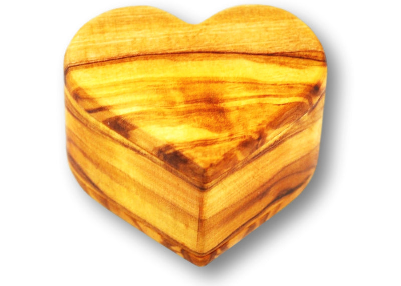 wooden olive wood Heart Shaped Ring Jewellery Box boîte Coffret bague bijoux en bois d'olivier by MR OLIVEWOOD® wholesale manufacturer US based supplier USA Canada