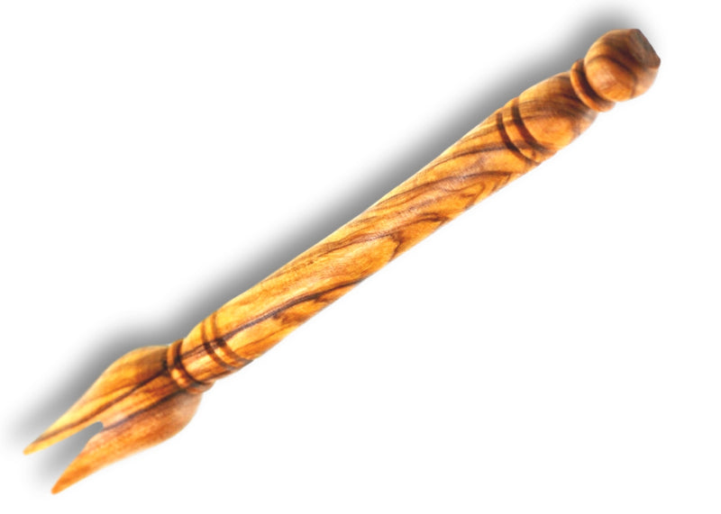 wooden olive wood Olive Pick Bites Stabber Pince fourchette pour olives fromage en bois d'olivier by MR OLIVEWOOD® wholesale manufacturer US based supplier USA Canada
