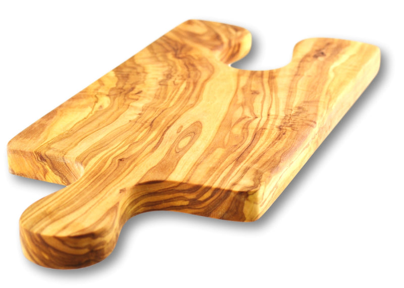 wooden olive wood chopping carving cheese steak serving puzzle board with paddle glass holder planche en bois d'olivier by MR OLIVEWOOD® Wholesale USA Canada